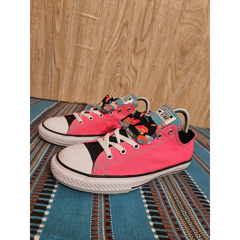 Converse Chuck Taylor Double Tongue Neo Pink Oxford Sneakers Womens Size 7.5